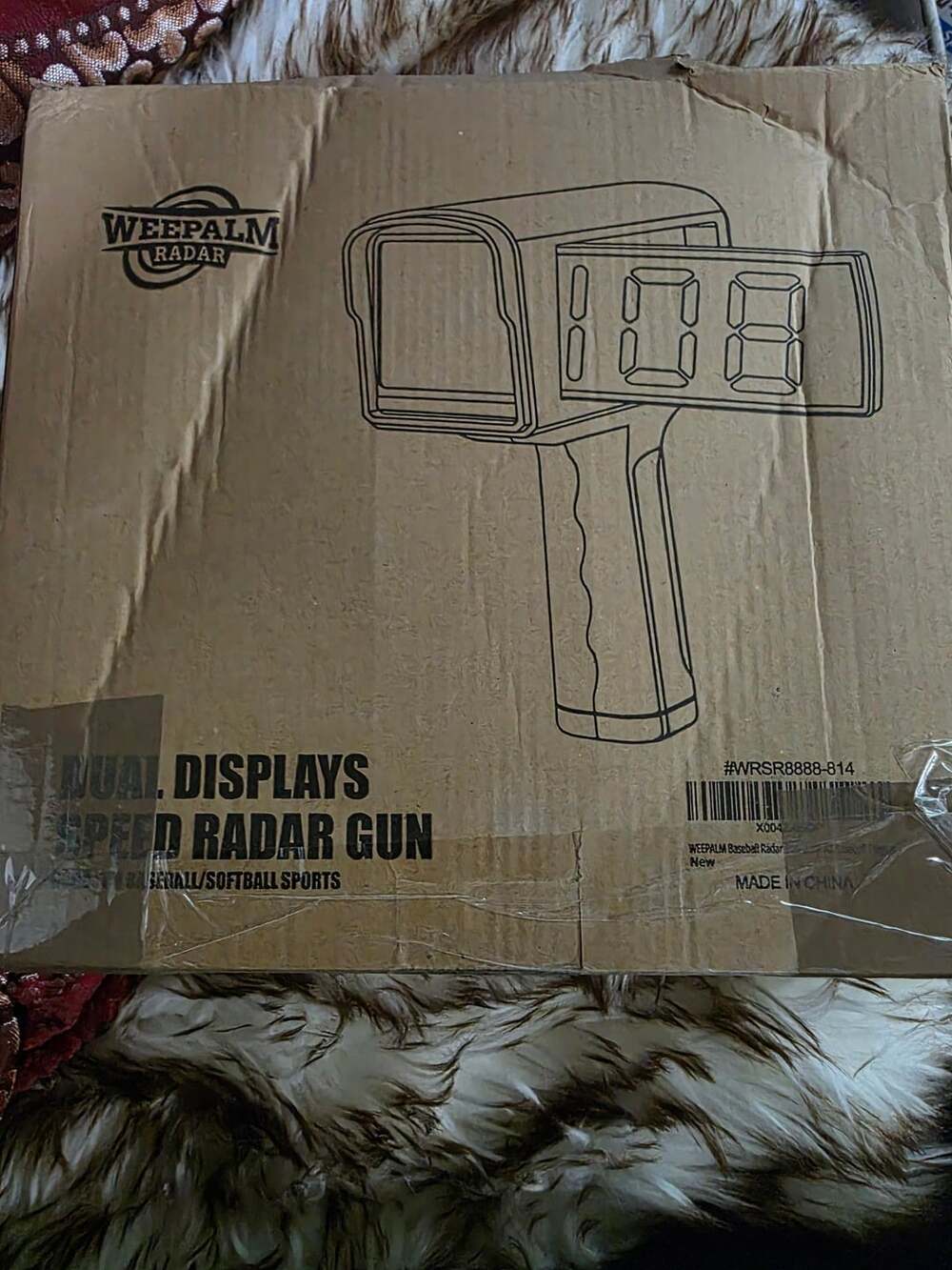 Weepalm dual displays speed radar gun for baseball